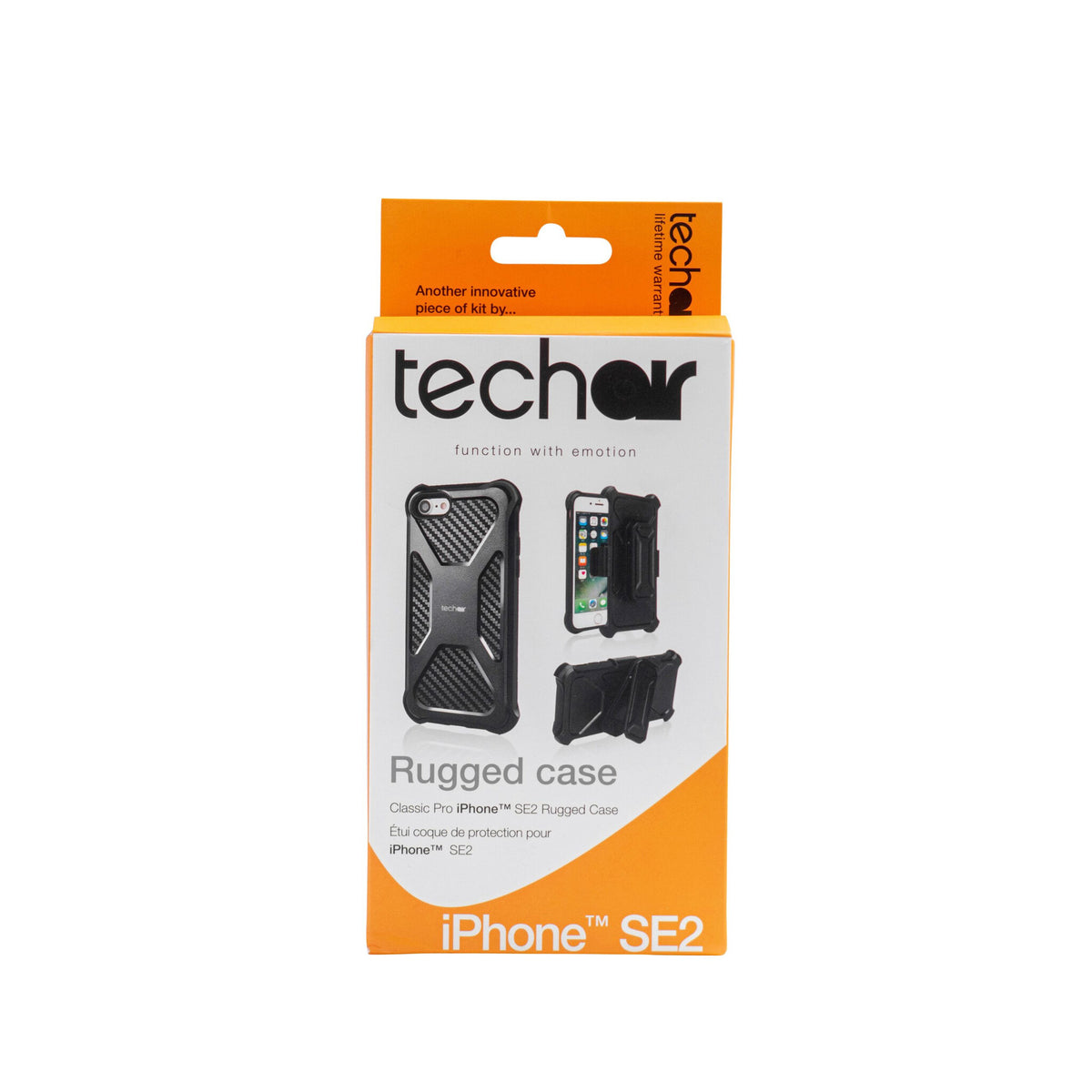 Techair Classic Pro - Rugged Phone Case for iPhone SE2 in Black