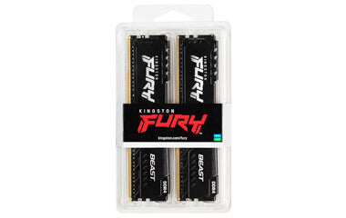 Kingston Technology FURY Beast Black - 32 GB 2 x 16 GB 2666MT/s DDR4 memory module