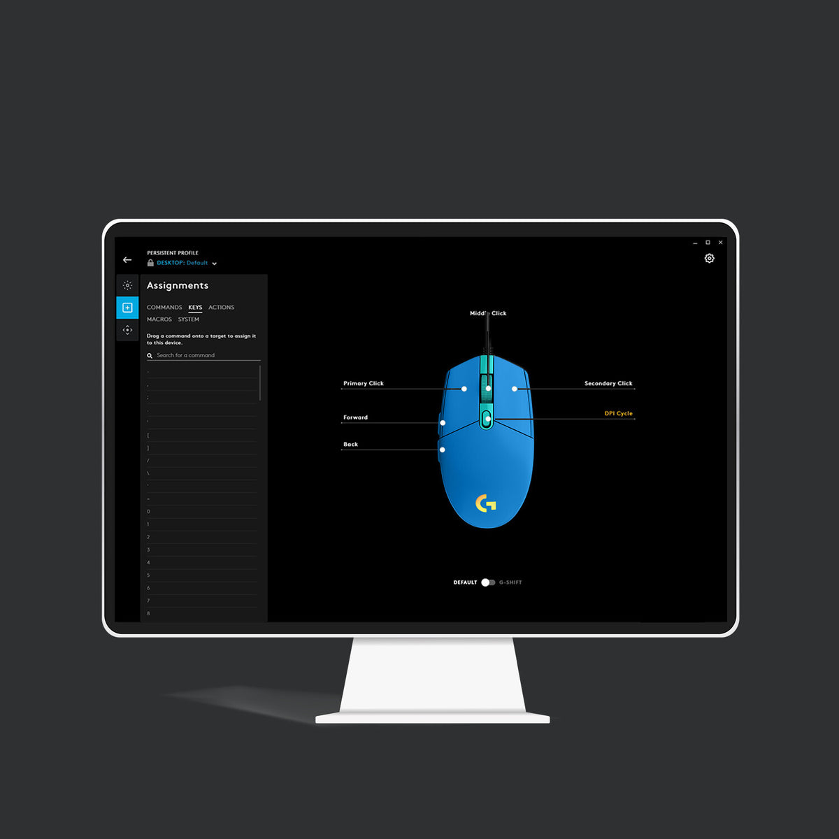 Logitech G - G203 LIGHTSYNC Gaming Mouse in Blue - 8,000 DPI