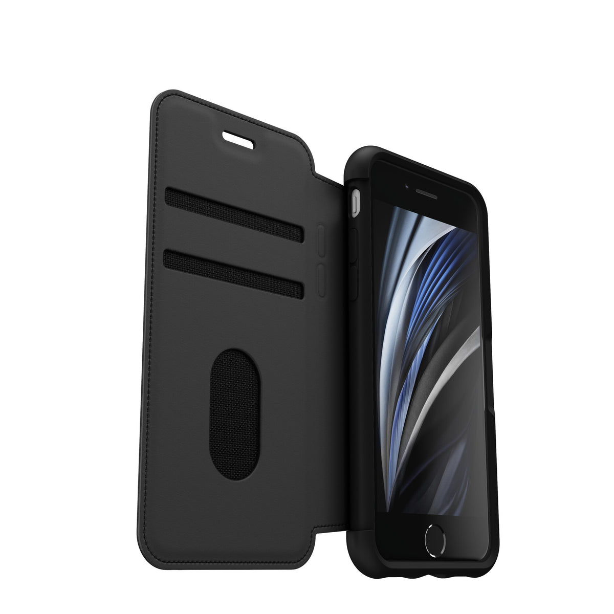 OtterBox Strada Folio Series for Apple iPhone SE (2nd gen) / 8 / 7 in Black