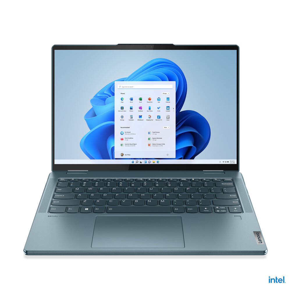 Lenovo Yoga 7 14IAL7 Hybrid (2-in-1) - 35.6 cm (14") - Touchscreen - Intel® Core™ i5-1235U - 8 GB LPDDR5-SDRAM - 512 GB SSD - Wi-Fi 6E - Windows 11 Home - Blue