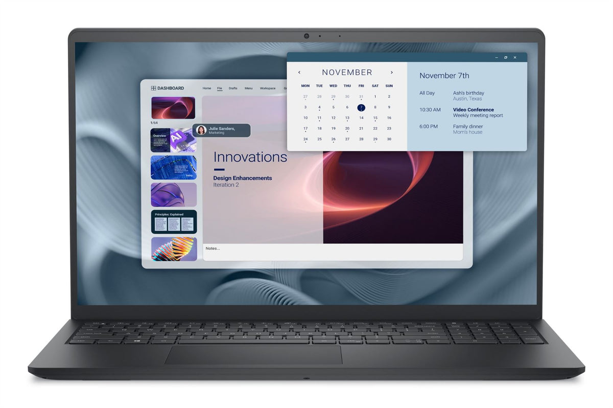 DELL Pro 15 Essential PV15250 Intel Core 3 100U Laptop 39.6 cm (15.6") Full HD 8 GB DDR5-SDRAM 512 GB SSD Wi-Fi 6 (802.11ax) Windows 11 Pro UK English Black