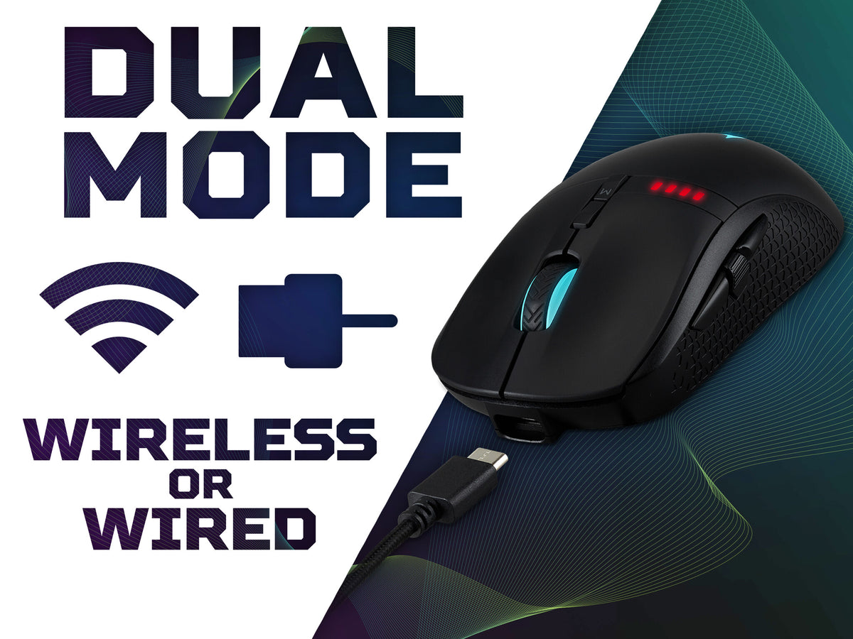 Acer Predator Cestus 350 -  RF Wireless + USB-C Optical Gaming Mouse in Black - 16,000 DPI