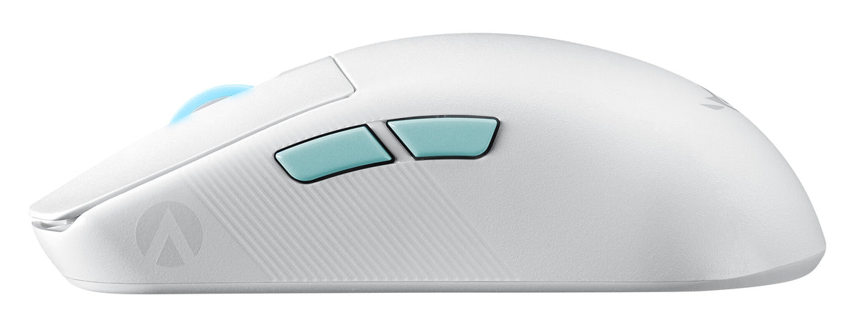 ASUS ROG Harpe Ace "Aim Lab Edition" - RF Wireless + Bluetooth + USB Type-C Opto-mechanical Mouse in White - 36,000 DPI
