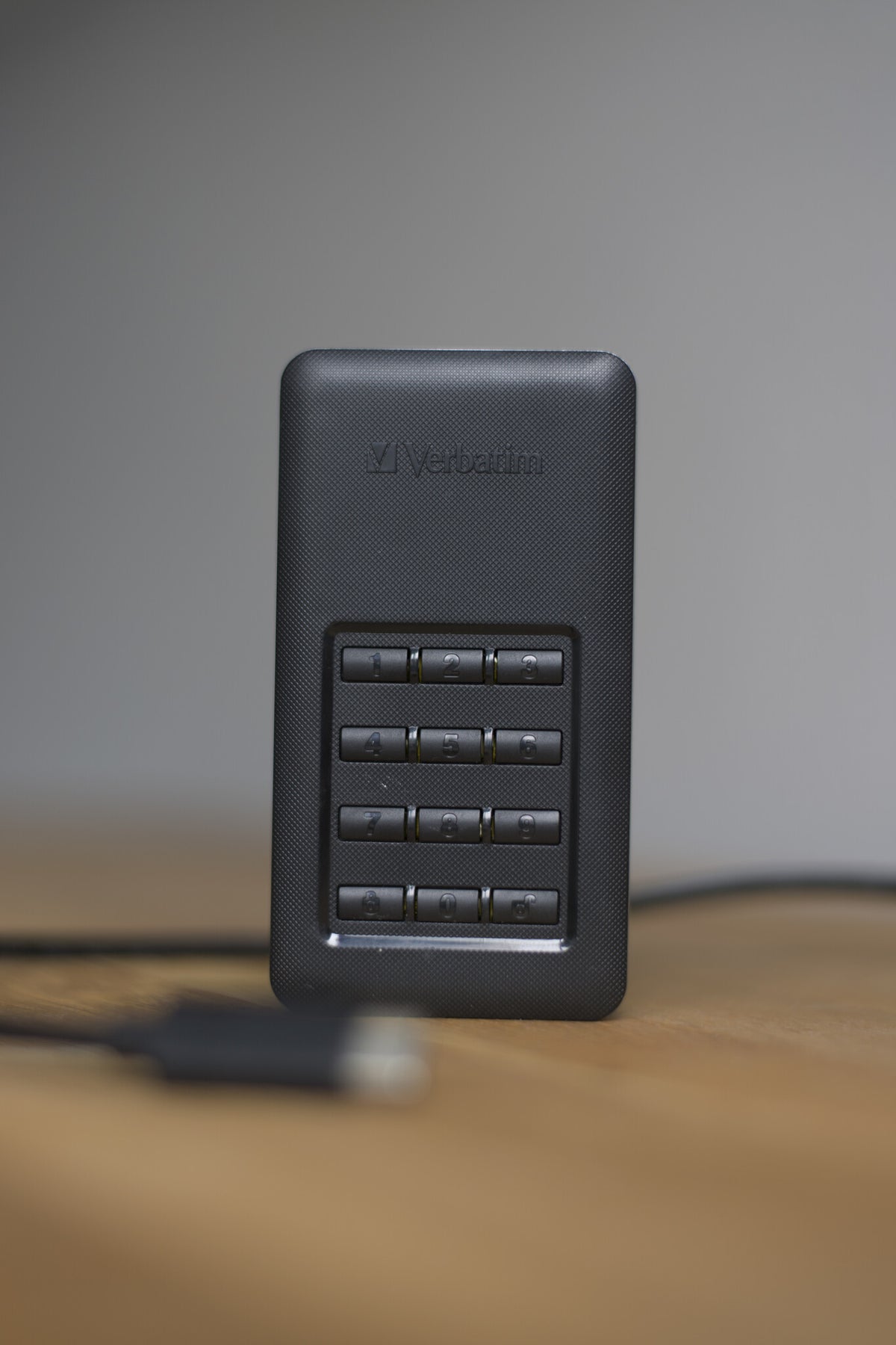 Verbatim Store &#39;n&#39; Go Portable SSD with Keypad Access in Black / Silver - 256 GB
