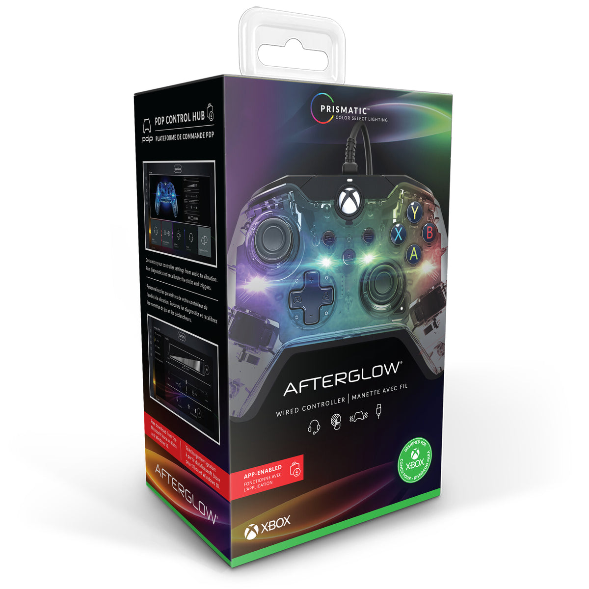 PDP Afterglow - Wired USB Gamepad for Xbox Series X|S in Transparent Blue