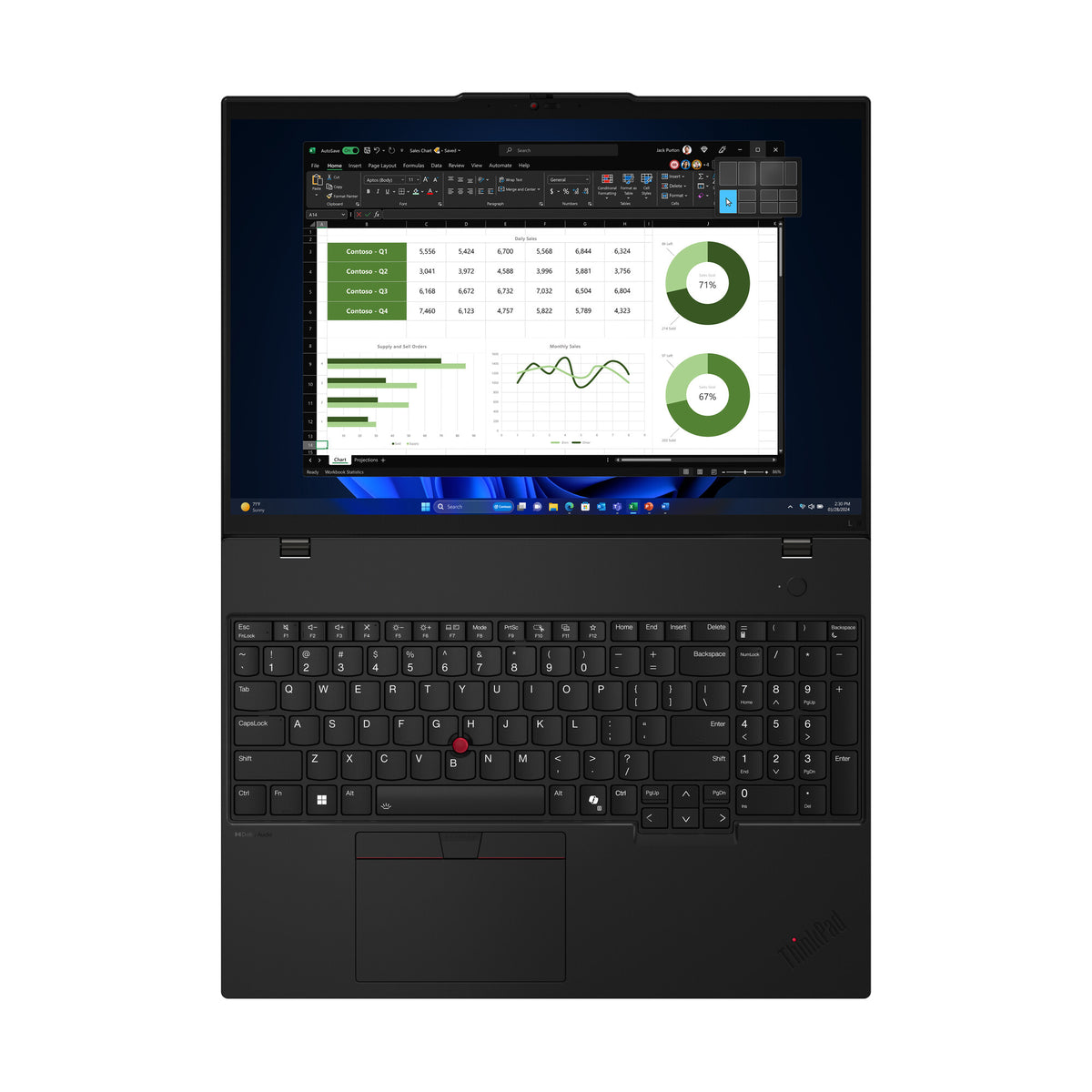 Lenovo ThinkPad L16 Laptop - 40.6 cm (16") - Intel Core Ultra 7 155U - 16 GB DDR5-SDRAM - 512 GB SSD - Wi-Fi 6E - Windows 11 Pro - Black
