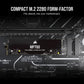 Corsair MP700 - PCI Express 5.0 3D TLC NAND NVMe M.2 SSD - 2 TB