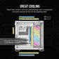 Corsair iCUE LINK 6500X RGB ATX Mid Tower Case in White