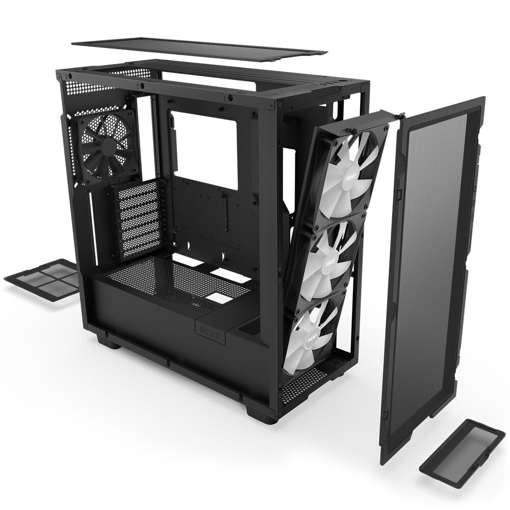 NZXT H7 Flow RGB (2023) - ATX Mid Tower Case in Black