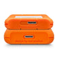 LaCie Rugged Mini - USB Type-C External HDD in Orange - 2 TB