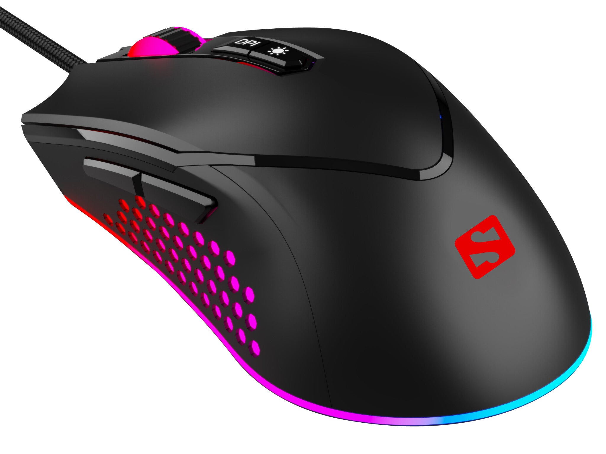 Sandberg Azazinator - USB Wired Gaming Mouse in Black - 6,400 DPI ...