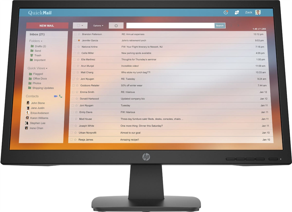 HP P22V G4 computer monitor 54.6 cm (21.5") 1920 x 1080 pixels Full HD Black