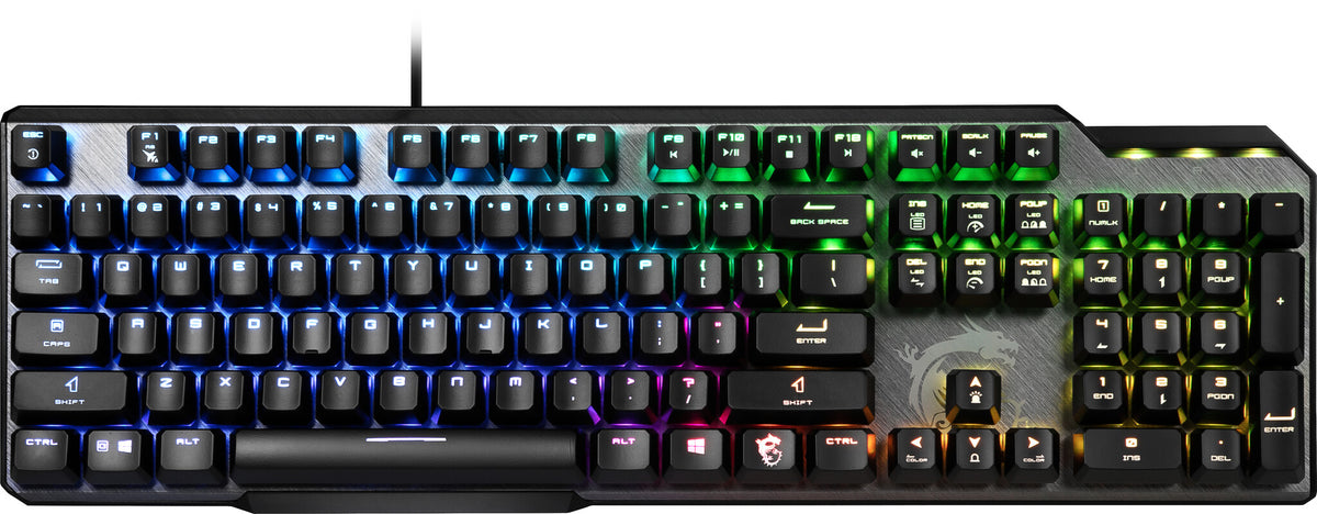 MSI VIGOR GK50 Elite - USB Wired RGB Mechanical Gaming Keyboard in Black (QWERTY UK)