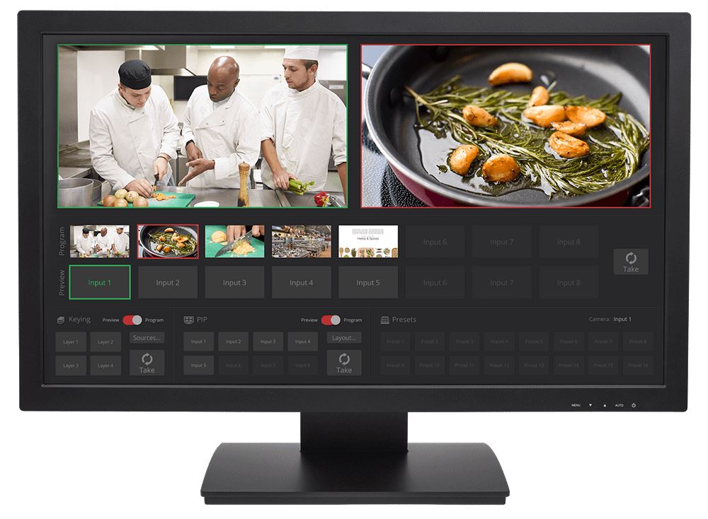 Vaddio TeleTouch 27 68.6 cm (27") Full HD LCD Touchscreen Tabletop Black Monitor