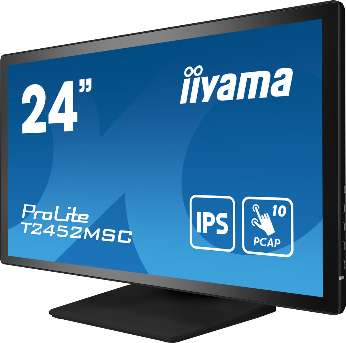 iiyama ProLite T2452MSC-B1 - 60.5 cm (23.8") - 1920 x 1080 pixels FHD LCD Touchscreen Monitor