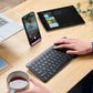 Trust Lyra Mini - USB Wired + RF Wireless + Bluetooth Membrane Keyboard in Black (QWERTY UK)