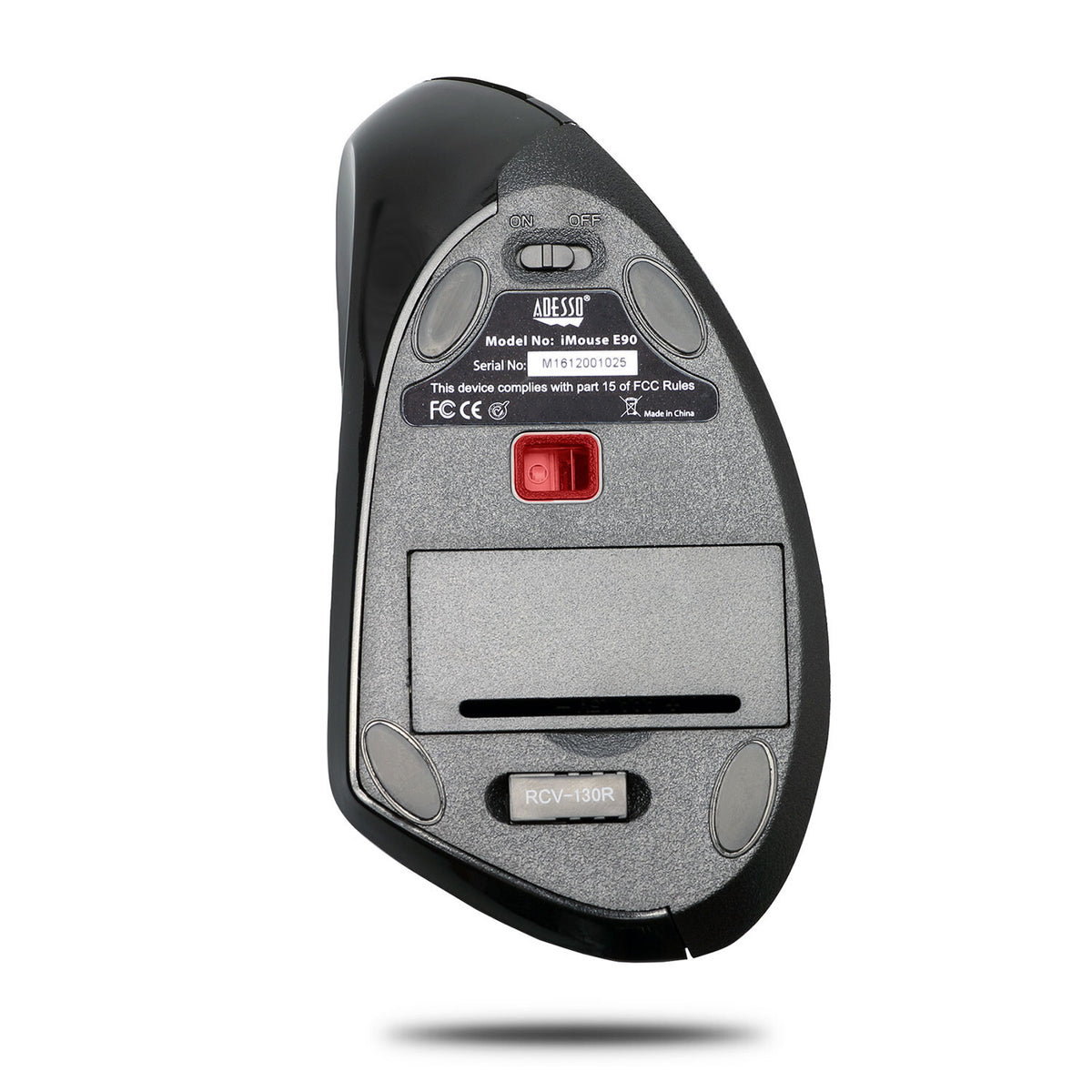 Adesso iMouse E90 - Wireless Left-Handed Vertical Ergonomic Mouse