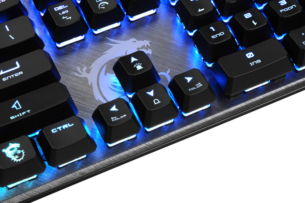 MSI VIGOR GK50 Elite - USB Wired RGB Mechanical Gaming Keyboard in Black (QWERTY UK)