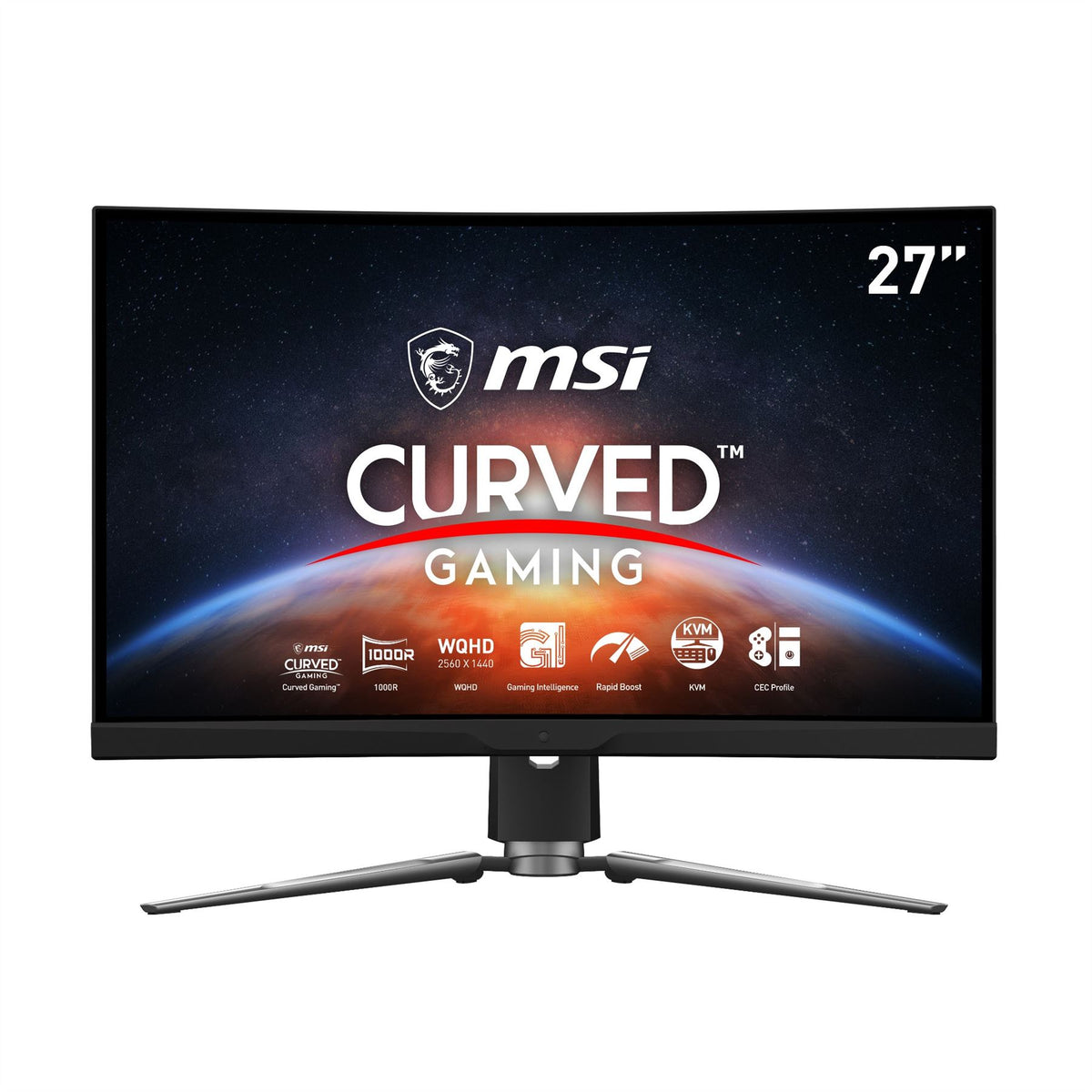 MSI MPG Artymis 273CQR 68.6 cm (27&quot;) 2560 x 1440 pixels Wide Quad HD LCD Black Monitor