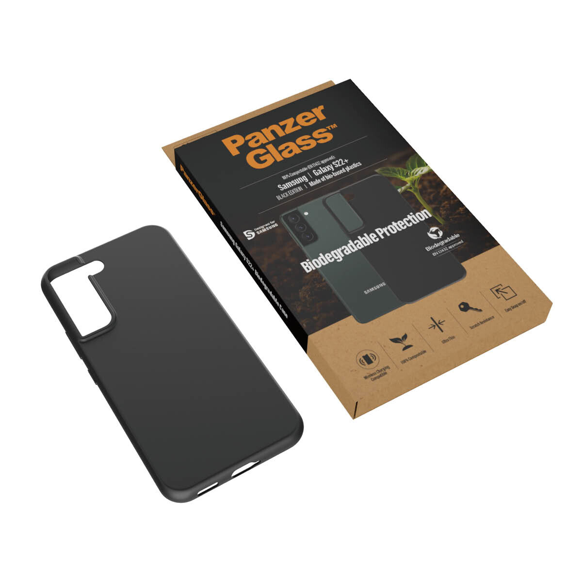 PanzerGlass ® Biodegradable Case for Galaxy S22 Plus in Black