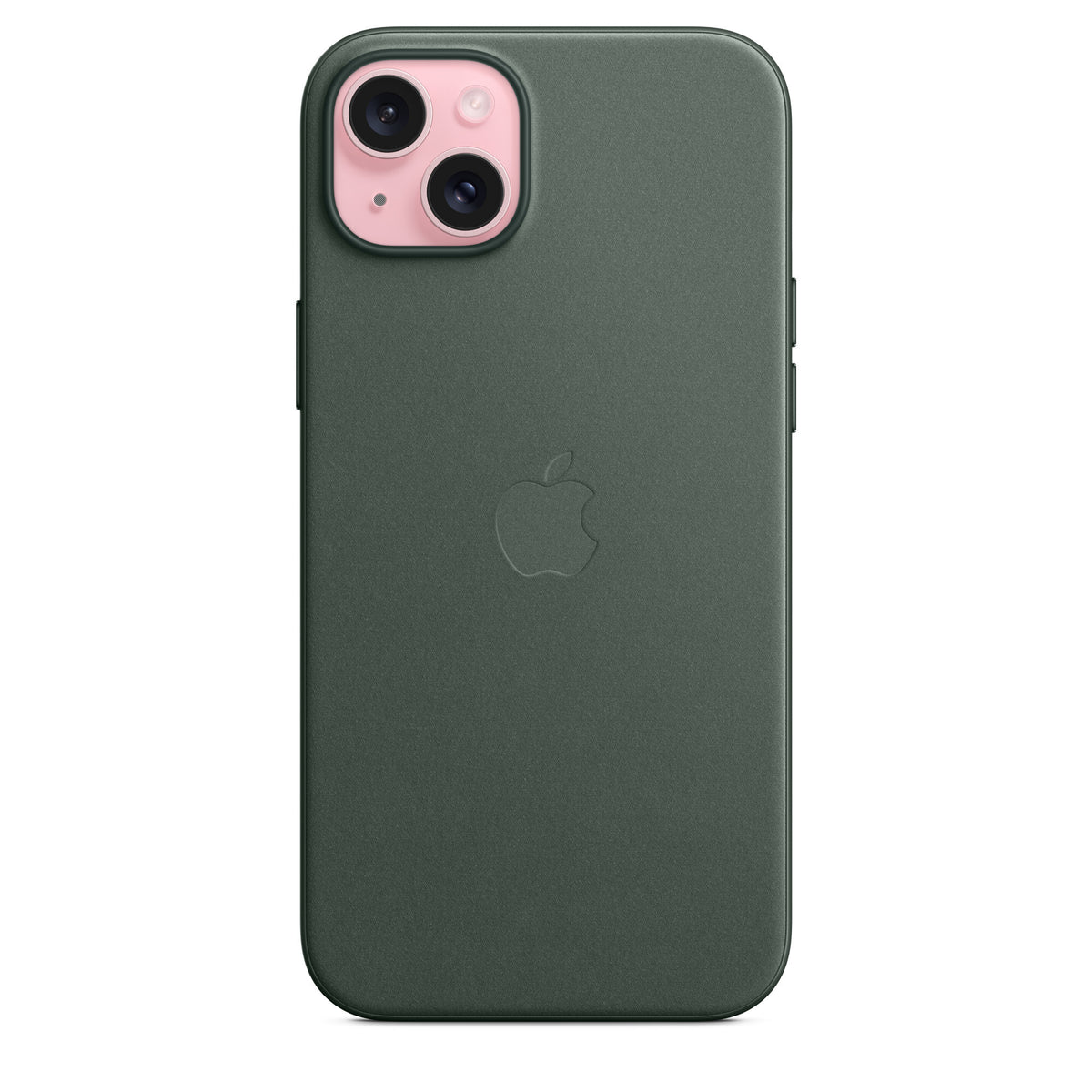 Apple MT4F3ZM/A - FineWoven Case with MagSafe for iPhone 15 Plus in Evergreen