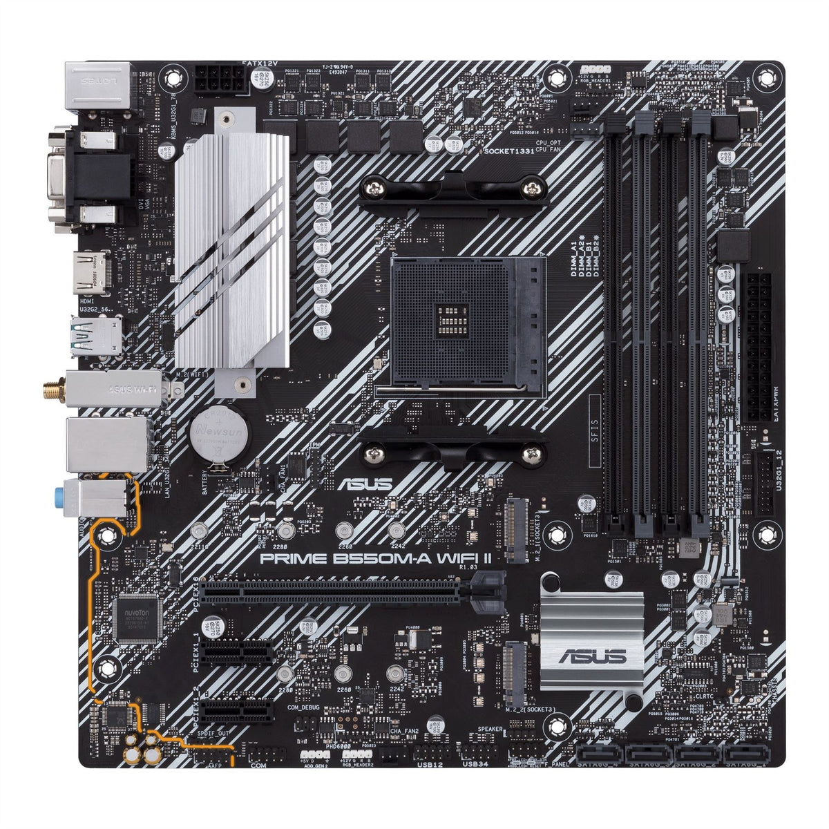 ASUS PRIME B550M-A WIFI II AMD B550 Socket AM4 micro ATX Motherboard