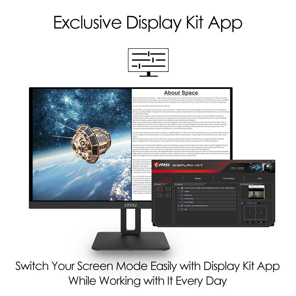 MSI Pro MP271P - 68.6cm (27") - 1920 x 1080 pixels FHD LED Monitor