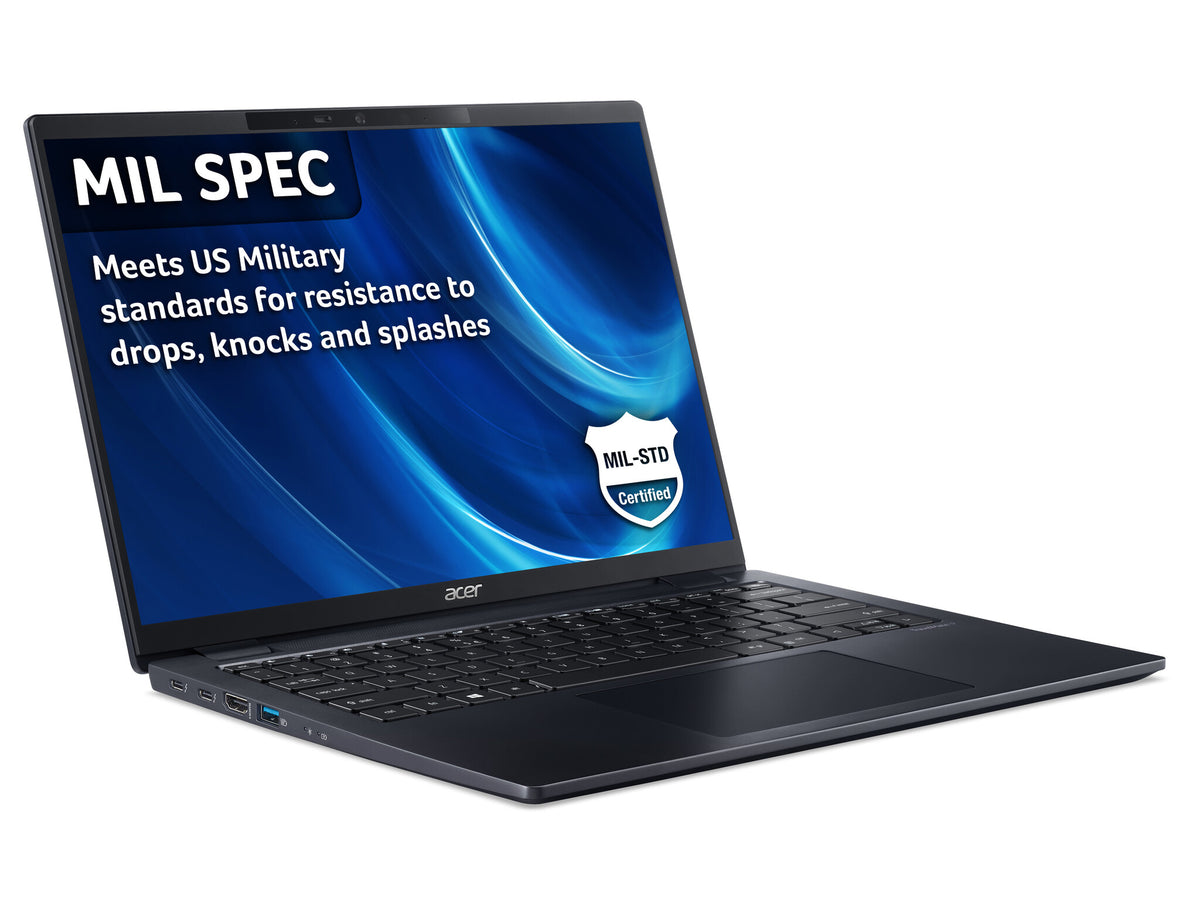 Acer TravelMate P6 TMP614-52 Laptop - 35.6 cm (14") - Intel® Core™ i7-1185G7 - 16 GB LPDDR4x-SDRAM - 512 GB SSD - Wi-Fi 6 - Windows 11 Pro - Black