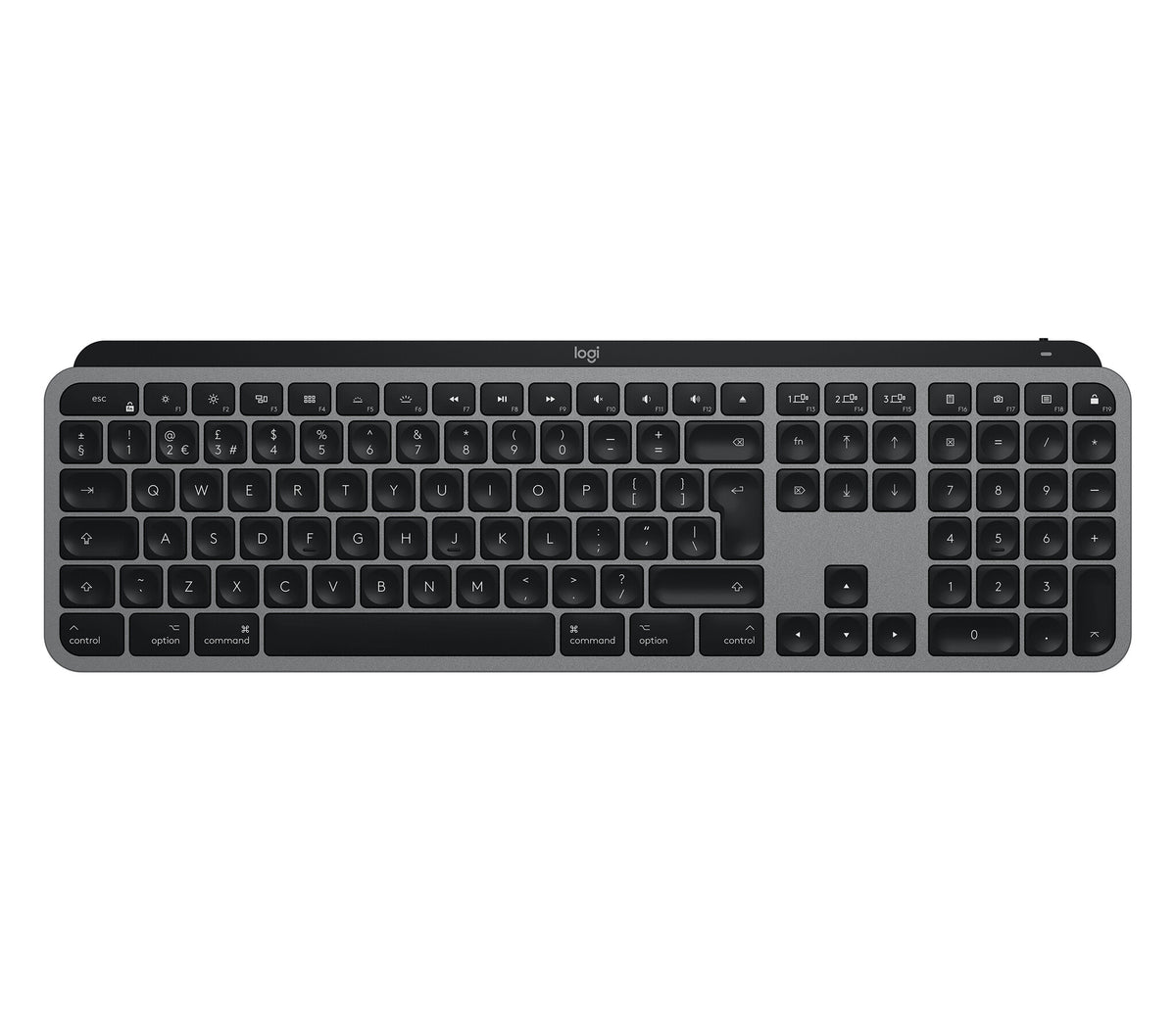 Logitech MX Keys for Mac Advanced - RF Wireless + Bluetooth Illuminated QWERTZ Keyboard
