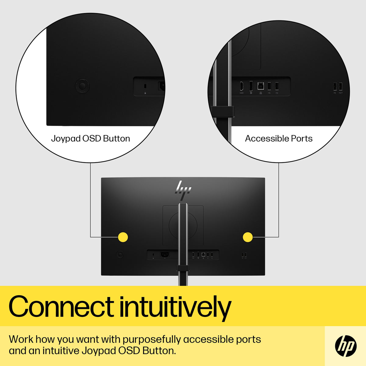HP E24Q G5 - 60.5 cm (23.8") - 2560 x 1440 pixels QHD Monitor
