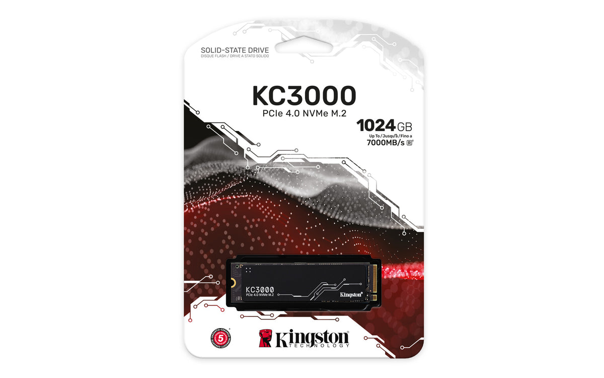 Kingston Technology KC3000 - 2280 NVMe M.2 SSD - 1.24 TB