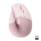 Logitech Lift Vertical Ergonomic Mouse in Pink
