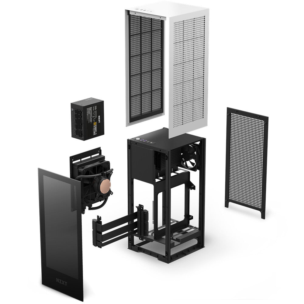 NZXT H1 - Compact Mini ITX Case in White - 750 W PSU Included