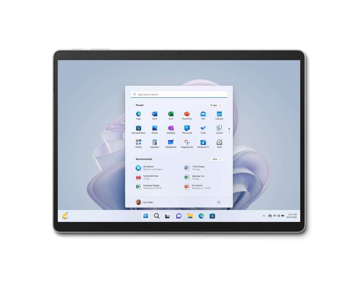 Microsoft Surface Pro 9 Tablet - 33 cm (13") - Intel® Core™ i7 - 16 GB RAM - 256 GB SSD - Wi-Fi 6E - Windows 11 Home - Platinum