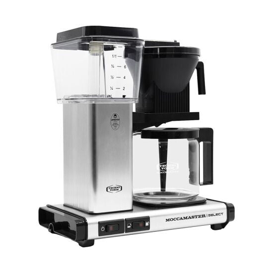 Moccamaster KBG Select - 1.25 Litre Fully-auto Drip coffee maker in Brushed Steel