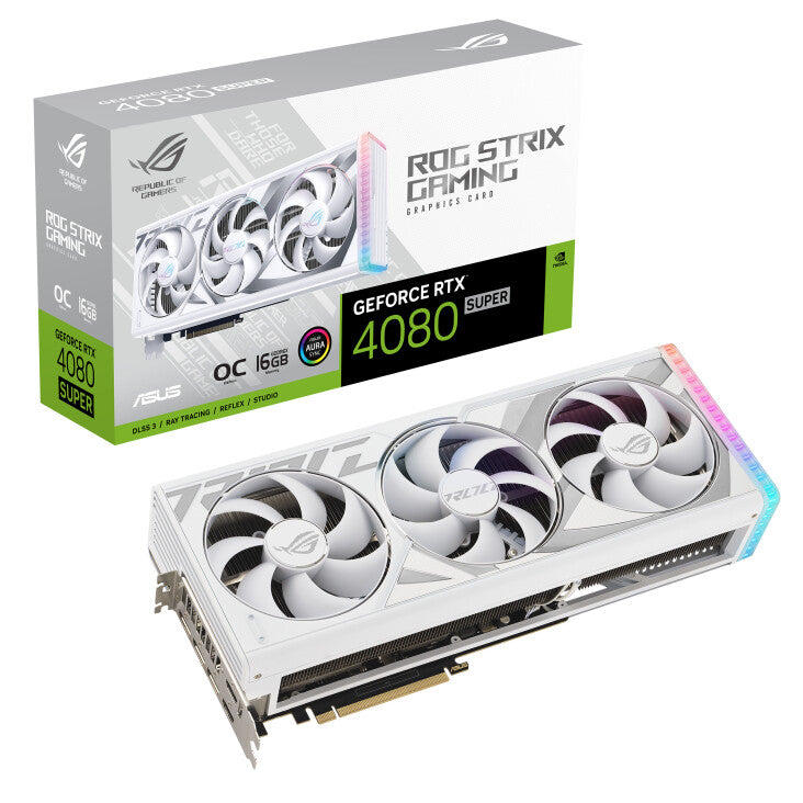 ASUS ROG STRIX White - NVIDIA 16 GB GDDR6X GeForce RTX 4080 SUPER graphics card
