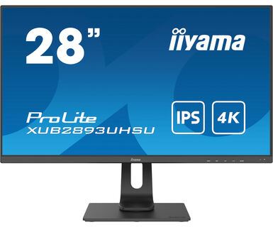 iiyama ProLite XUB2893UHSU-B1 Computer Monitor 71.1 cm (28") 3840 x 2160 pixels 4K Ultra HD LED Black