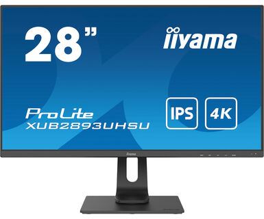 iiyama ProLite XUB2893UHSU-B1 Computer Monitor 71.1 cm (28&quot;) 3840 x 2160 pixels 4K Ultra HD LED Black