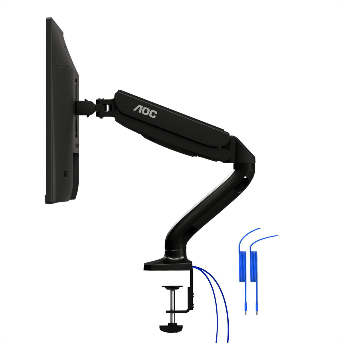 AOC AS110DX monitor mount / stand 81.3 cm (32) Black Desk"