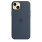 Apple iPhone 15 Plus Silicone Case with MagSafe in Blue