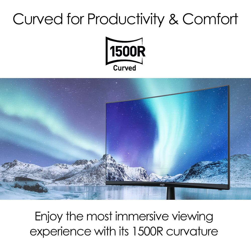 MSI Pro MP242C - 60 cm (23.6") - 1920 x 1080 pixels FHD LED Monitor
