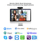 Adesso CyberTrack H7 - 4 MP 2560 x 1440p USB 2.0 webcam in Black