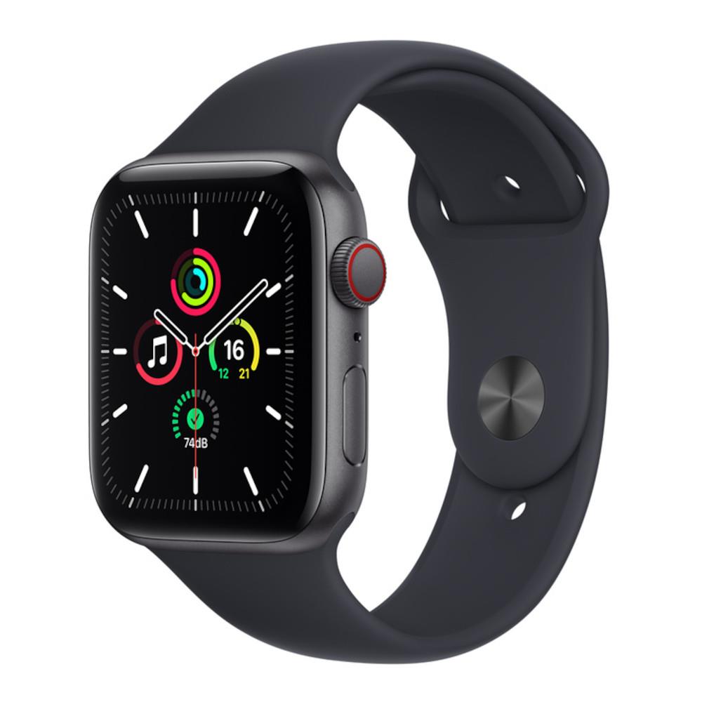 Apple Watch SE OLED 44 mm Digital 368 x 448 pixels Touchscreen 4G Grey Wi-Fi GPS (satellite)