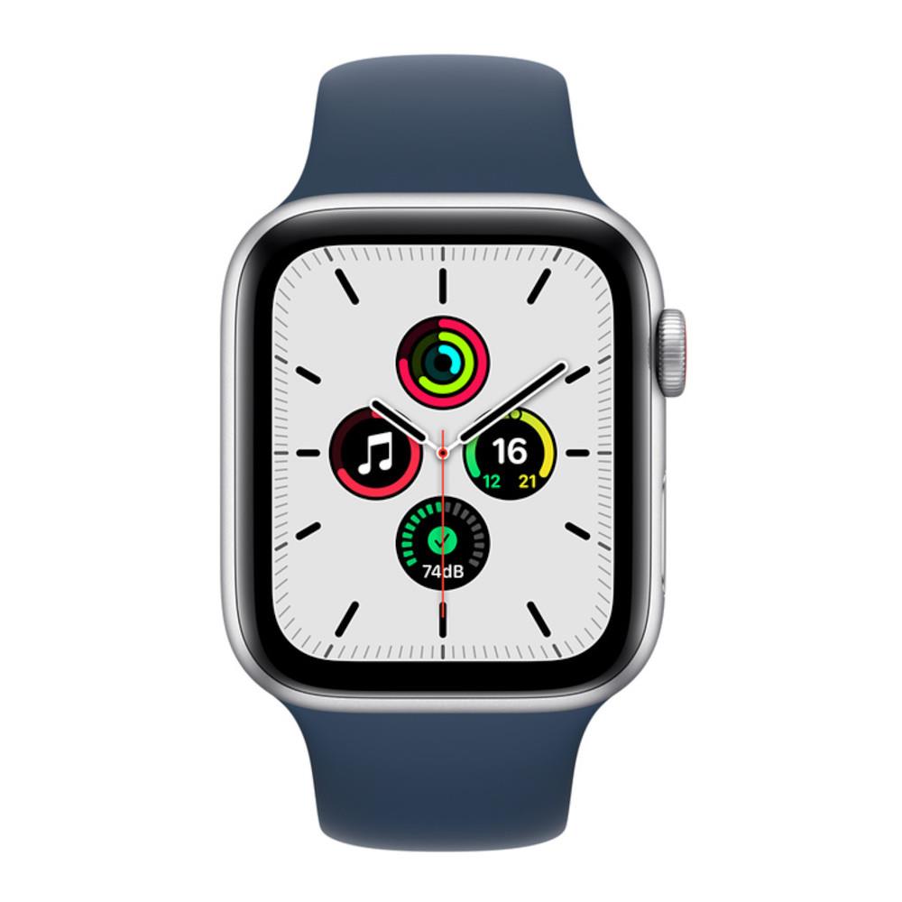 Apple Watch SE OLED 44 mm Digital 368 x 448 pixels Touchscreen 4G Silver Wi-Fi GPS (satellite)