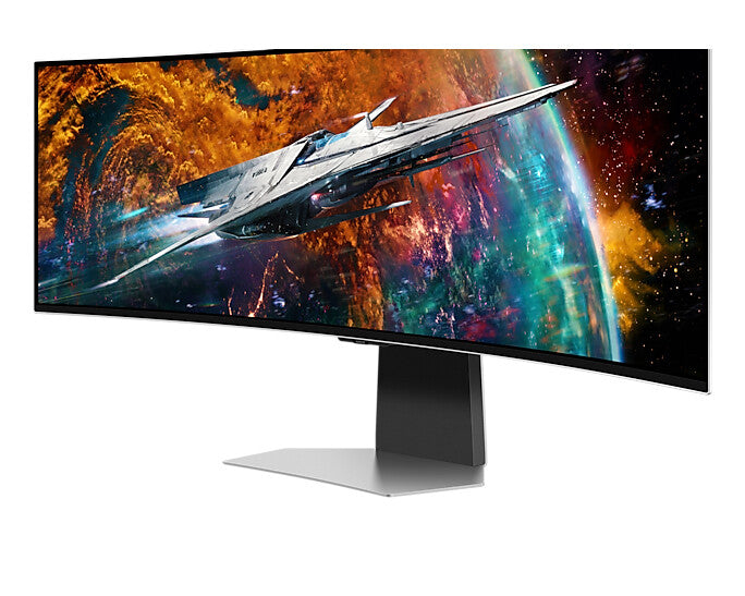 Samsung Odyssey LS49CG950SUXDU computer monitor 124.5 cm (49&quot;) 5120 x 1440 pixels Dual QHD OLED Silver