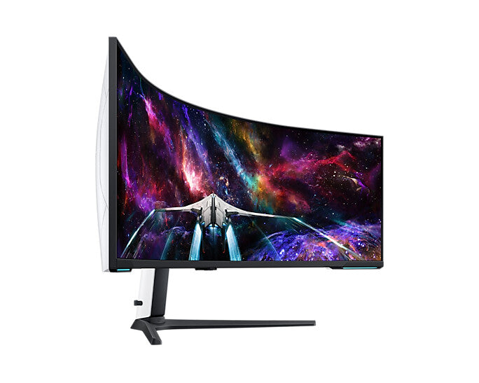 Samsung Odyssey S57CG954NU computer monitor 144.8 cm (57&quot;) 7680 x 2160 pixels 8K Ultra HD QLED Black, White