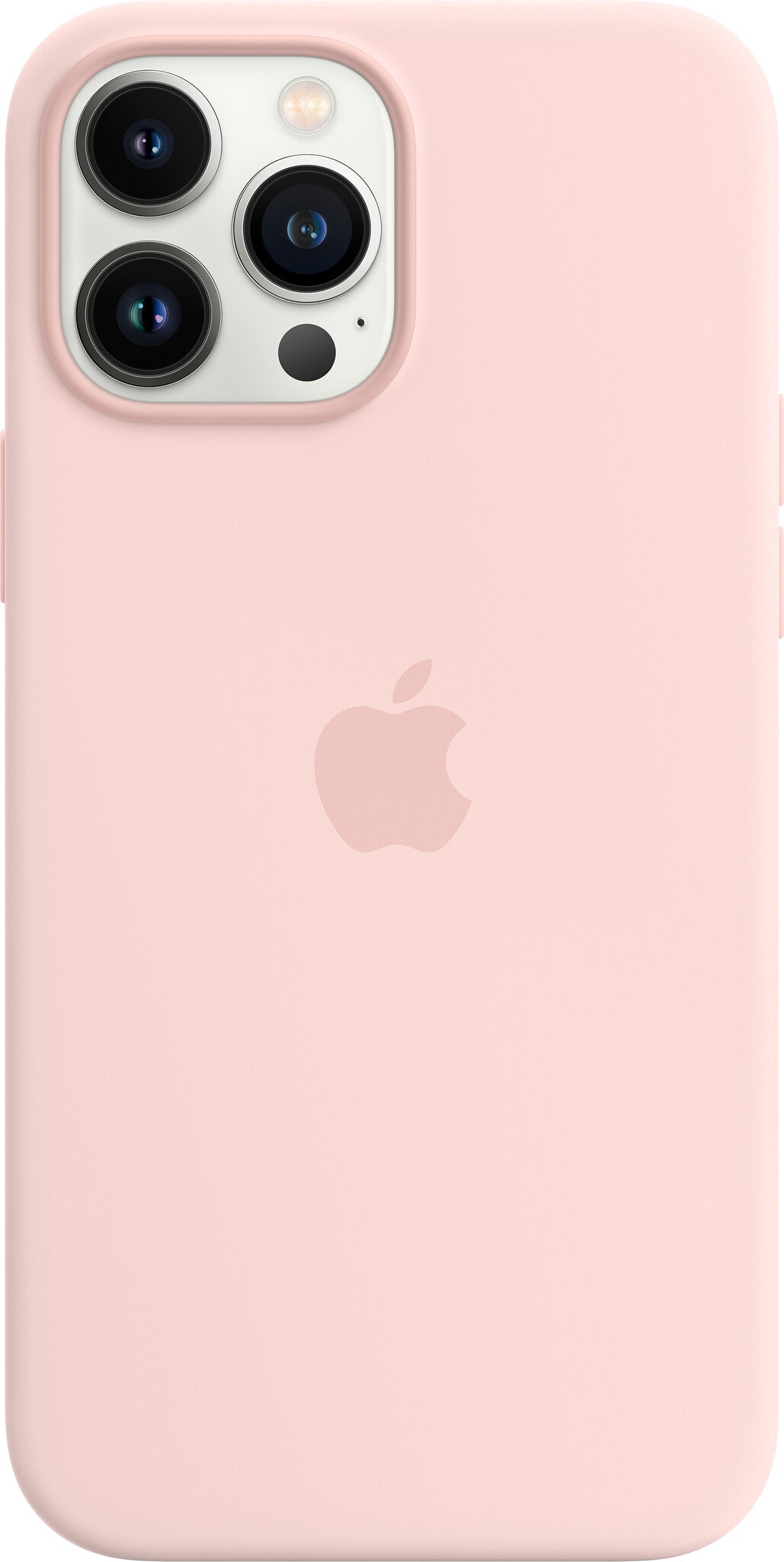 Apple iPhone 13 Pro Max Silicone Case with MagSafe in Chalk Pink