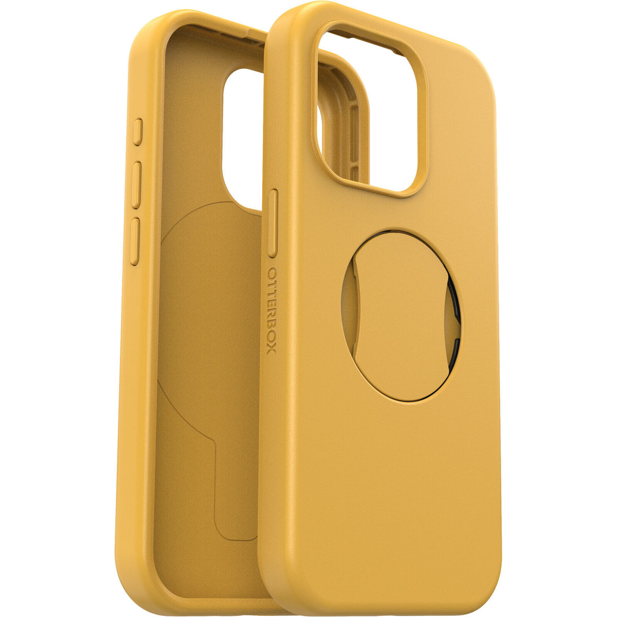 OtterBox OtterGrip Symmetry Series for iPhone 15 Pro in Aspen Gleam 2.0 (Yellow)