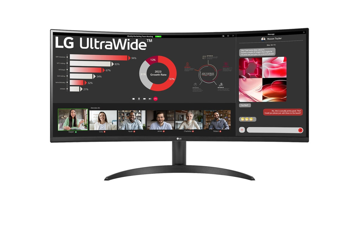 LG 34WR50QC-B - 86.4 cm (34") - 3440 x 1440 pixels UltraWide QHD LCD Monitor